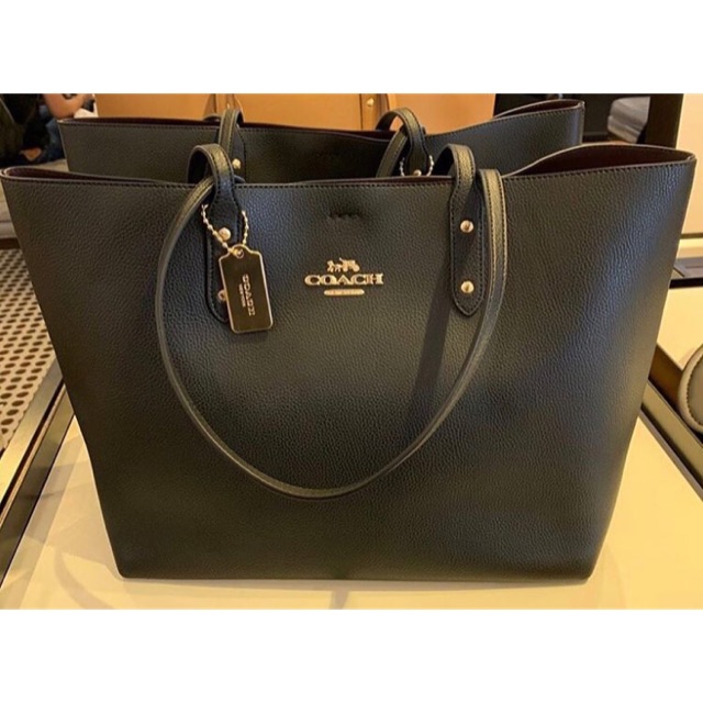 coach tote black