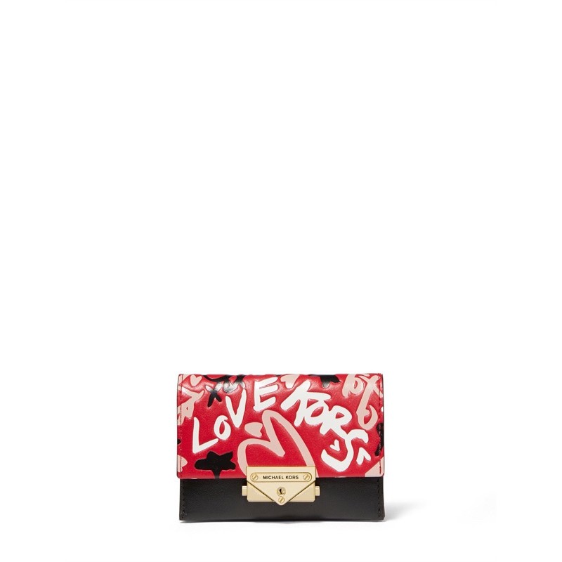 michael kors graffiti wallet