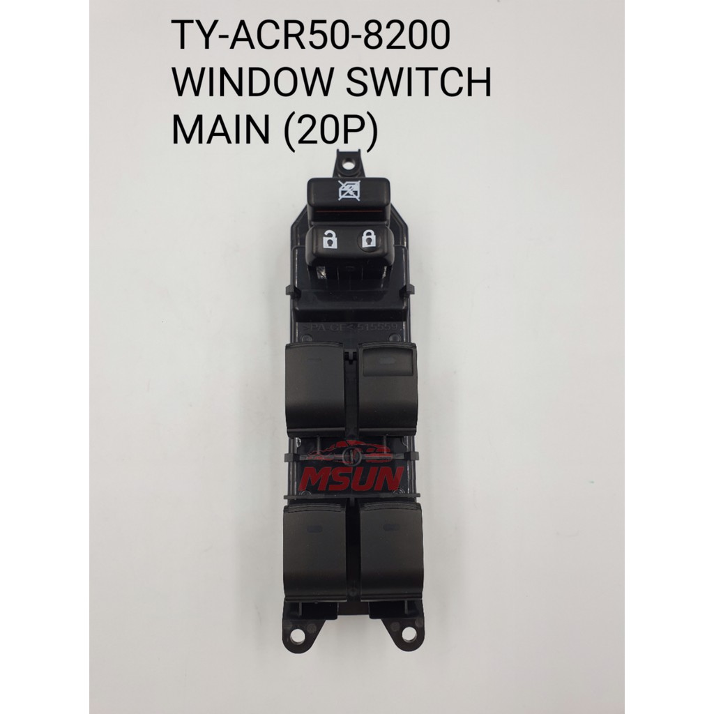 POWER WINDOW SWITCH MAIN TOYOTA ESTIMA ACR50 CAMRY ASV50 PRIUS LAND