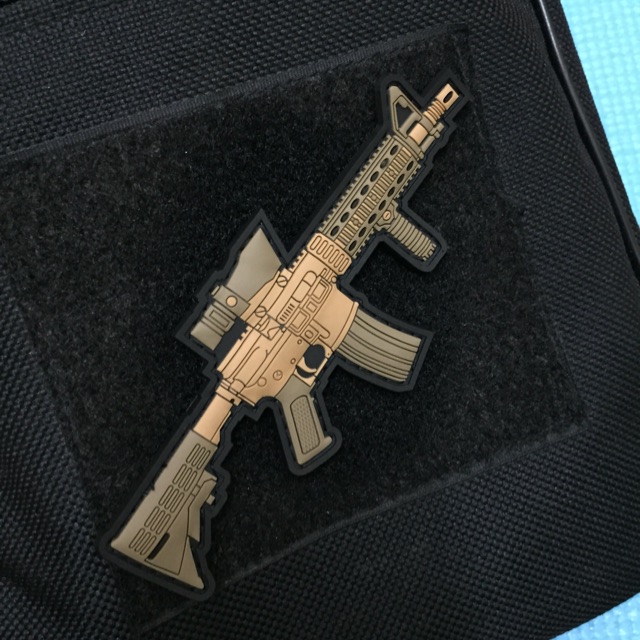 PVC Patches Replica Rifle Complete Velcro Shopee Malaysia