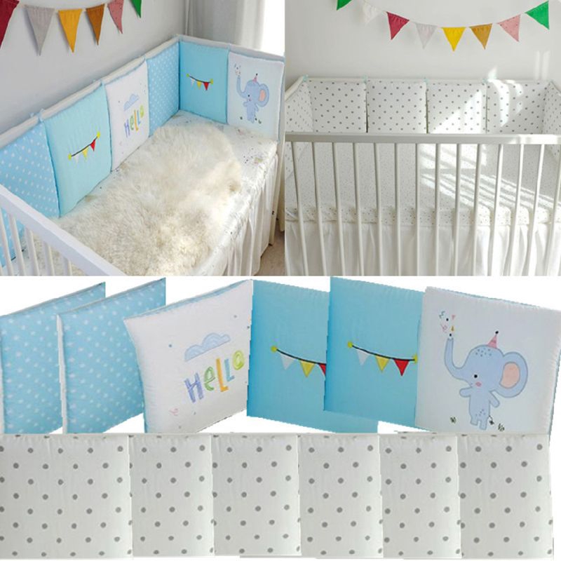 portable crib bumper pads