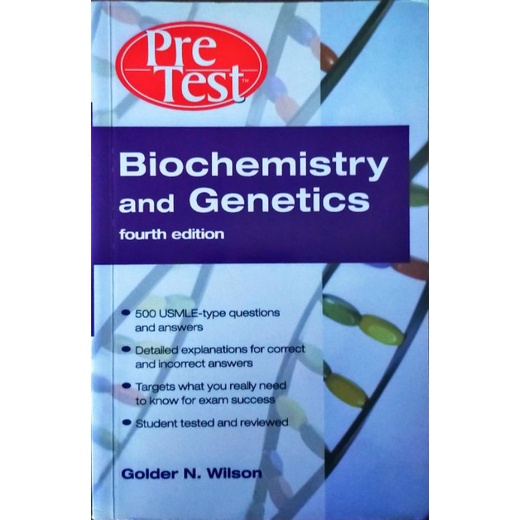 Biochemistry and Genetics Book *Pre Test - fourth Edition