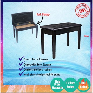 Uk Two Seater Modern Keyboard Piano Bench Piano Chair Piano Stool With Storage Compartment Shopee Malaysia