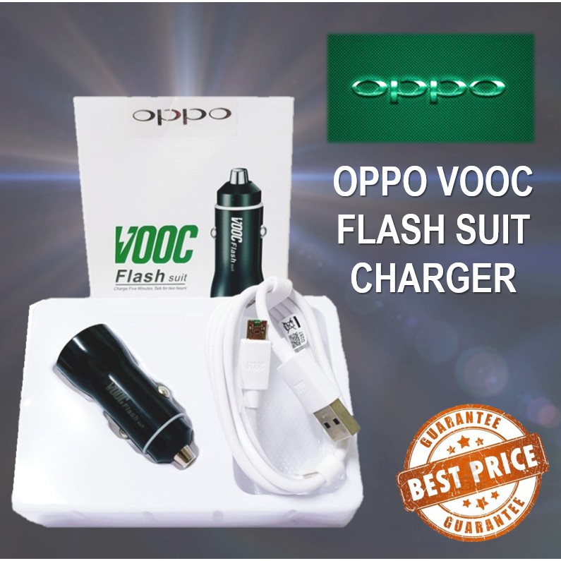 ( Ready Stock ) Original OPPO VOOC Flash Charge Power Adapter/ InCar Charger with Oppo vooc