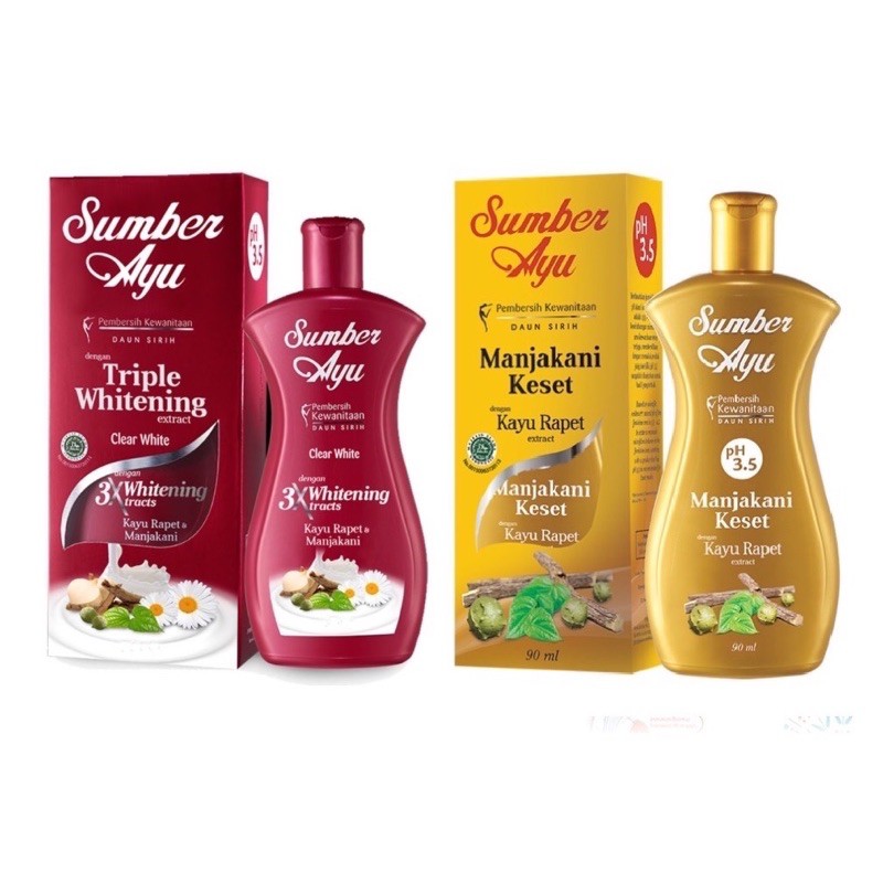 Sumber Ayu Premium Range Feminine Wash Whitening / Kayu Rapet 90ml