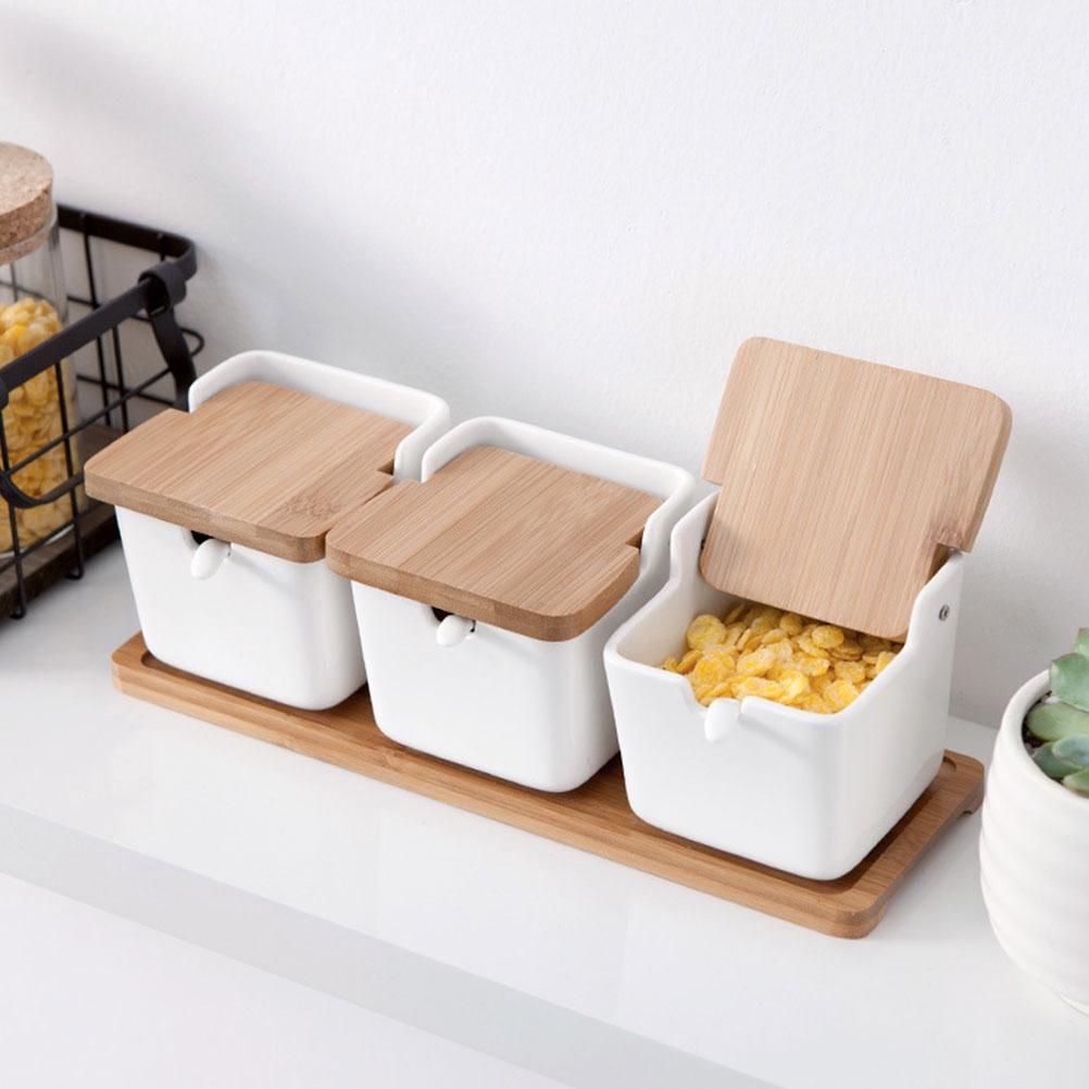 Seasoning Spice Jar Household Ceramic Seasoning Bottle Condiment