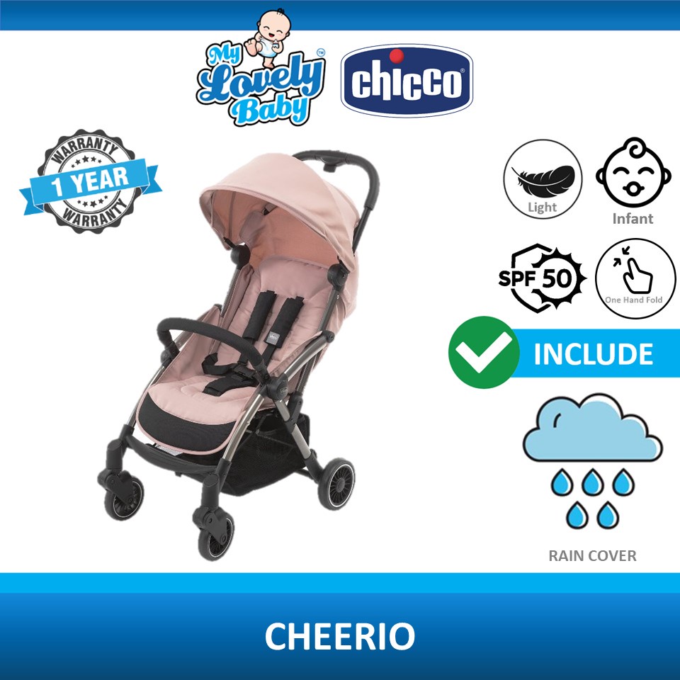 Chicco Cheerio Auto Folding Compact Baby Stroller [Free Rain Cover