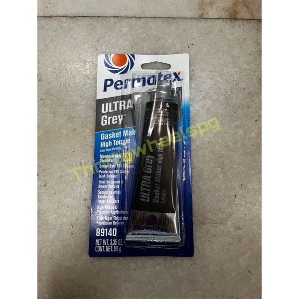 99g Permatex Ultra Grey Rigid High-Torque RTV Silicone Gasket Maker ...