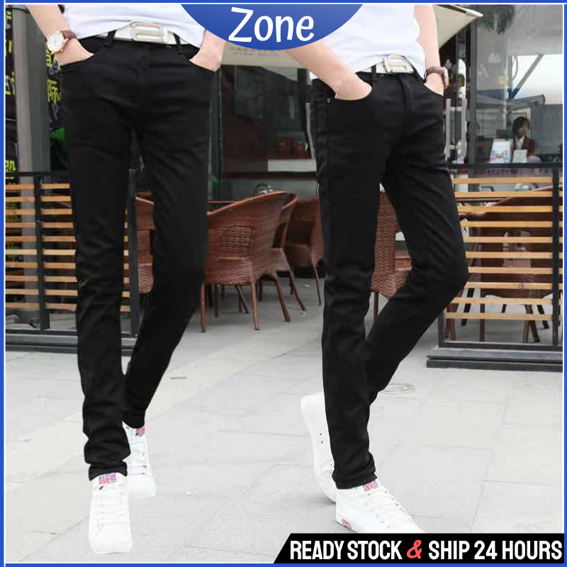 Pnt06 Pandashop Men Slim Fit Skinny Denim Jenas Long Pants Fashion Man Trousers Seluar Jeans Lelaki Terkini Shopee Malaysia