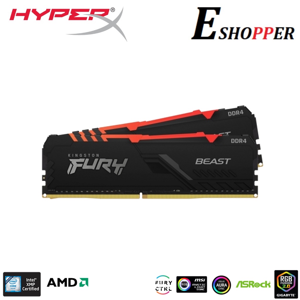 KINGSTON HYPERX FURY RGB KIT BEAST DDR4 GAMING RAM