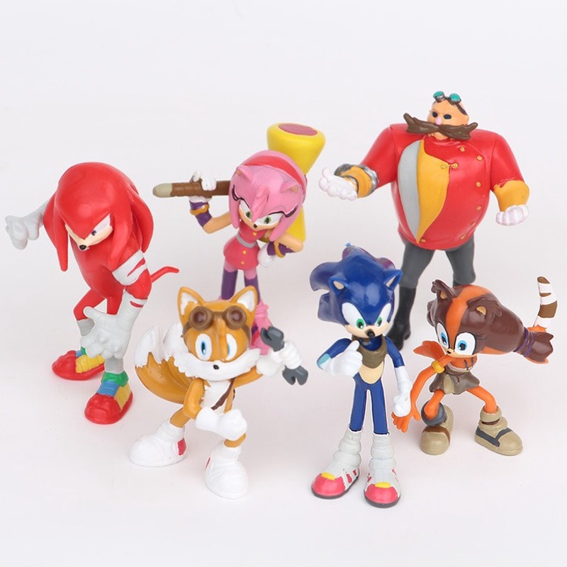 7cm Sonic The Hedgehog Figures Pvc Characters Figure 6pcs/Set Kids Xmas ...