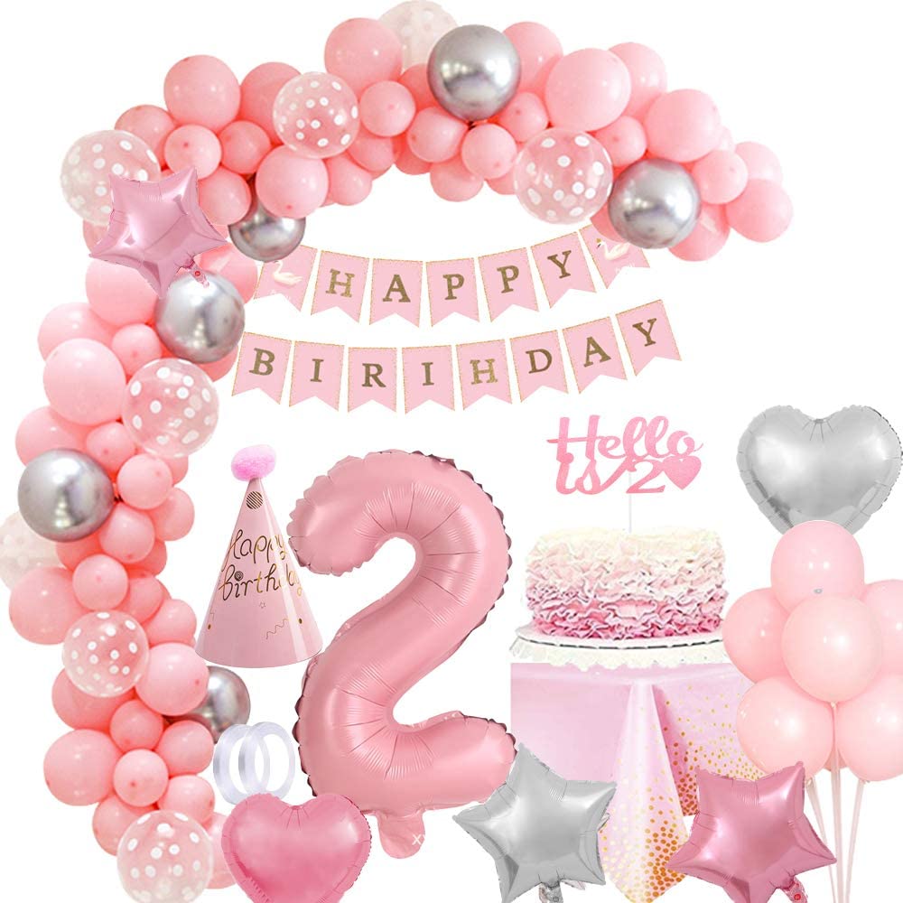 first birthday balloons girl