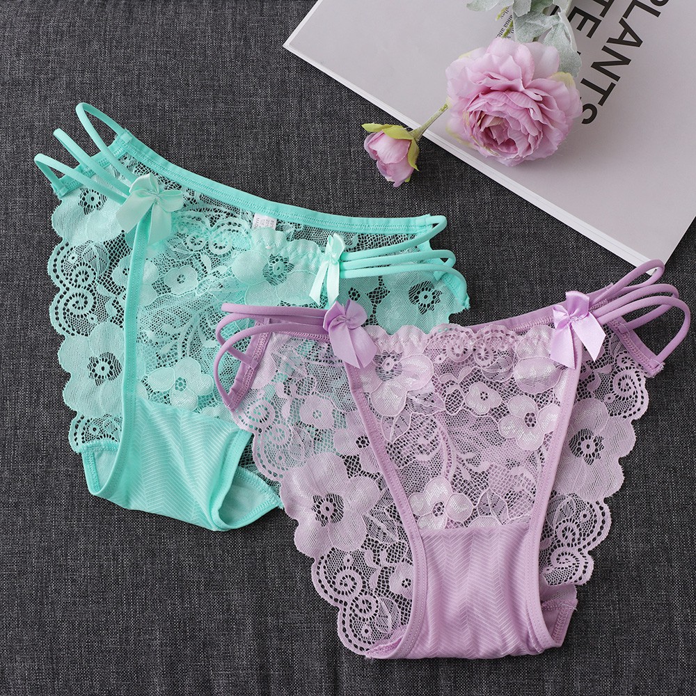floral lace panties