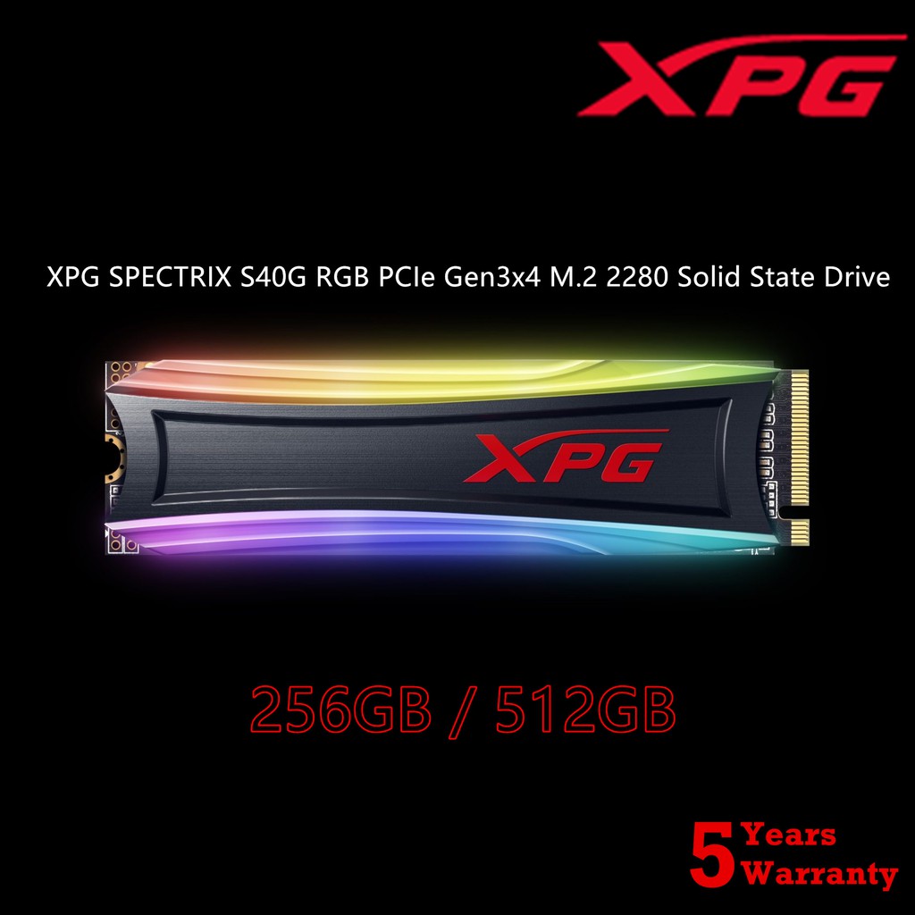 512 гб ssd m 2 накопитель a data xpg spectrix s40g rgb обзор