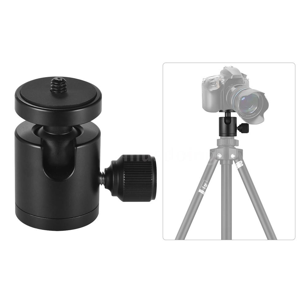 Mini Ball Head Rotation Swivel Tripod Camera Mount with 1/4 Inch thread ...