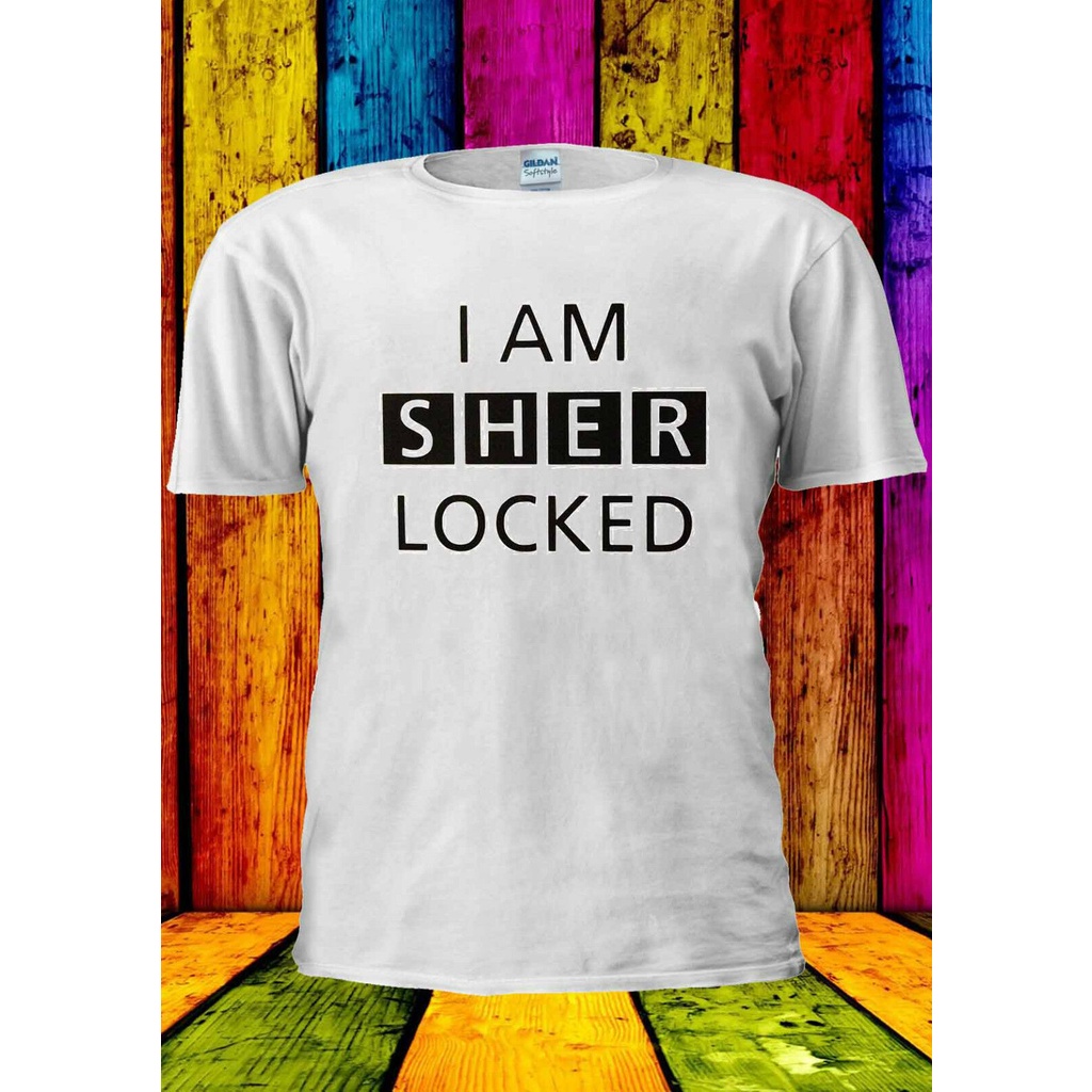 I Am Sherlocked Sherlock Holmes T Shirt Top Men Mens T Shirt Shopee Malaysia