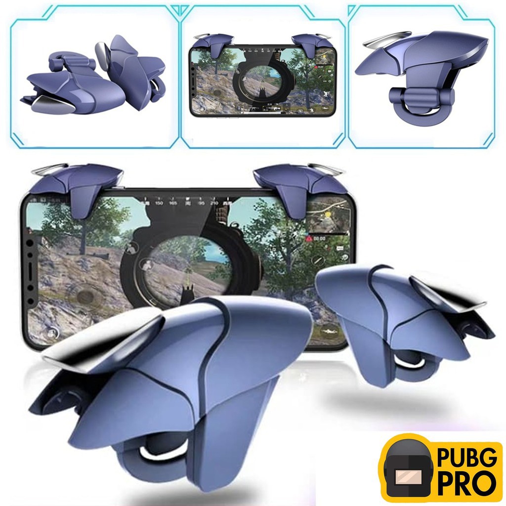 [[ HADIAH PERCUMA Blue Shark Controller Gamepad L1R1 Mobile Joystick Pencetus untuk PUBG/Knives Out