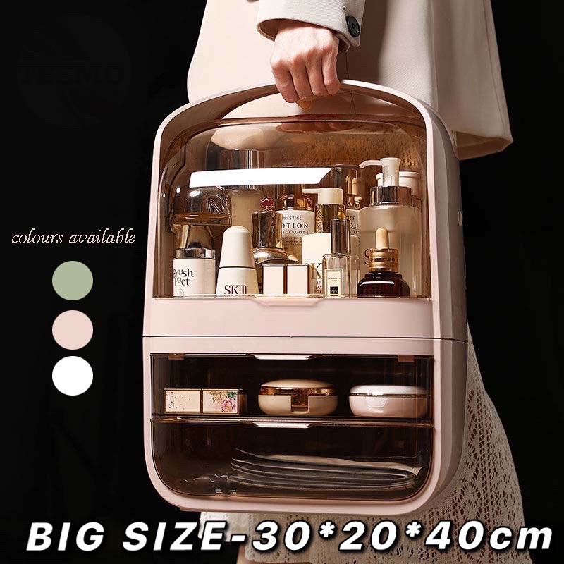 Modern Cosmetic Box Jewelry Nail Lipstick Skin Care Make up Storage Organizer Cosmetic Storage Box Container Kotak Solek