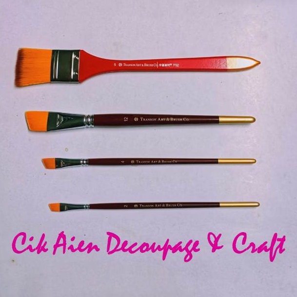 Soft Brush for less brush stroke or brush mark and Nylon Glue Brush for