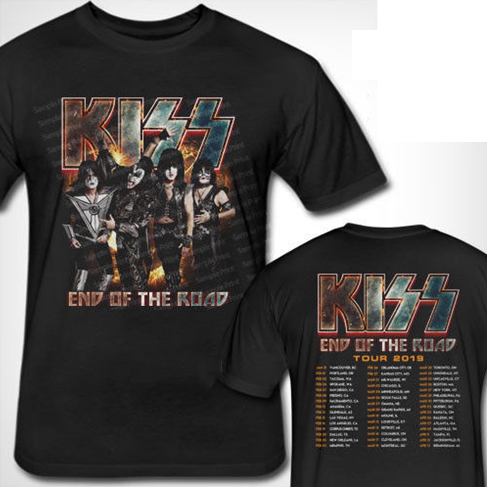 kiss tour t shirt 2019