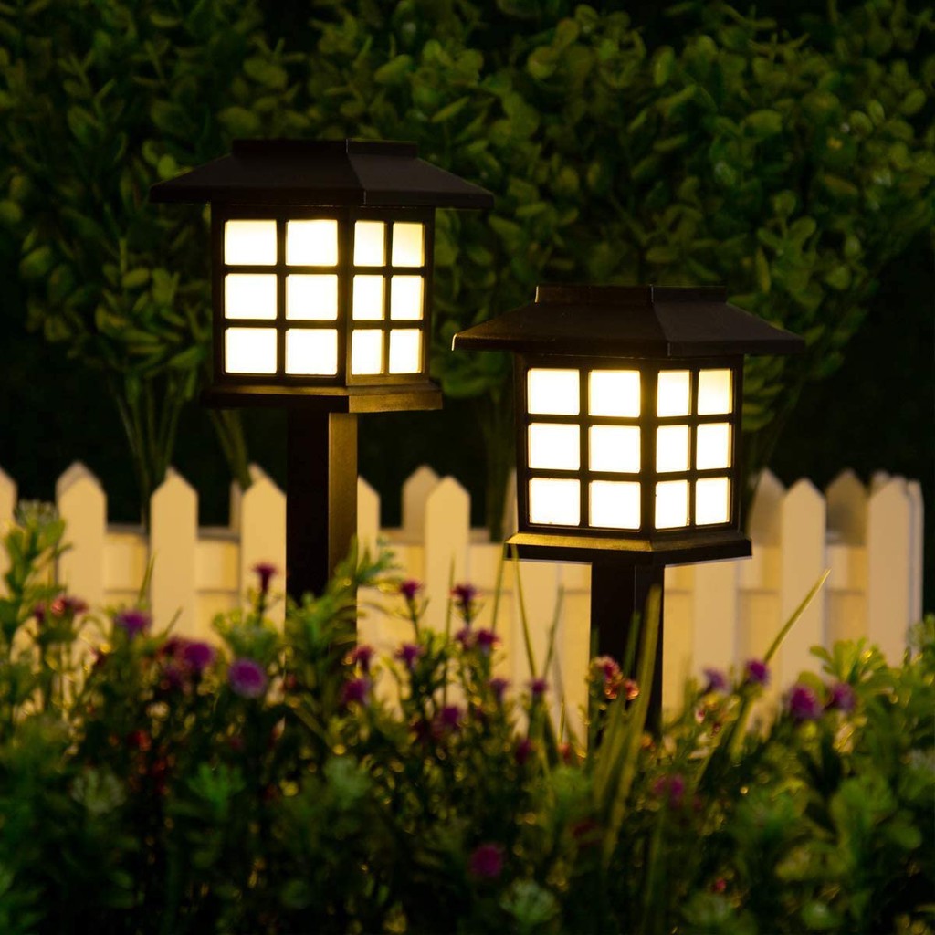Solar LED Lampu Halaman Light Outdoor Garden Lantern Solar Powered Led Light Outdoor Plug Yard Lawn Lamp 太阳能花园灯