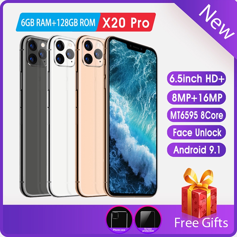 Readystock Murah Fashion Android Phone X20 Pro 6 5 Inch Screen Android 9 1 System 6 128g I11pro Phone Shopee Malaysia