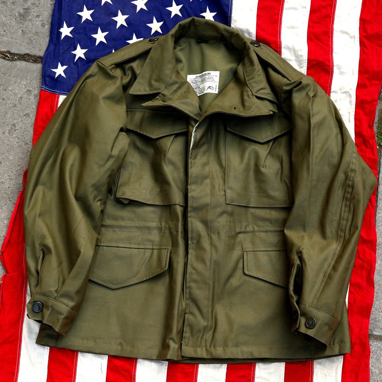 Army green M43 windbreaker WWII men's outdoor mid-length field windbreaker army fan tactical spring and autumn jacket