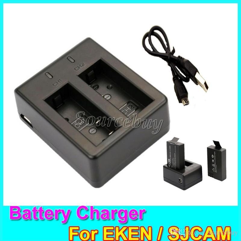 Camera DUAL CHARGER for Eken Sjcam Gopro camera battery