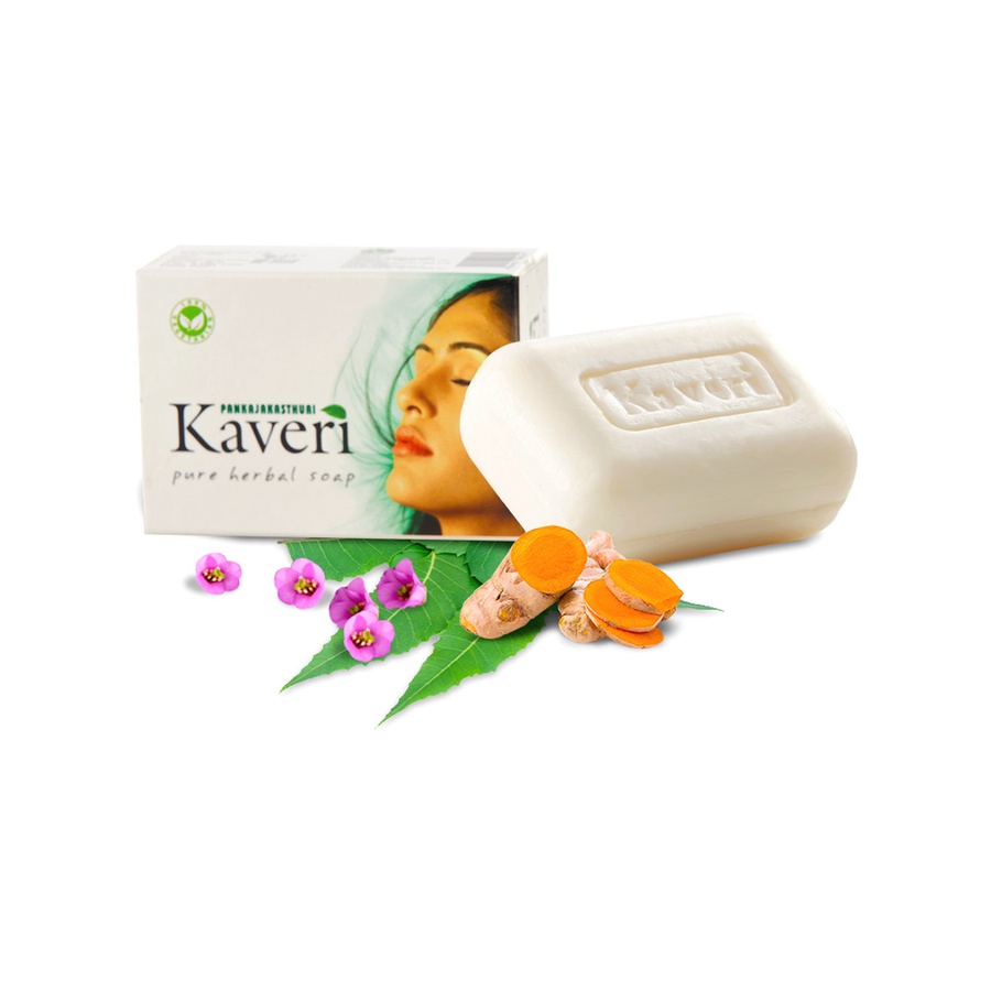 PANKAJAKASTHURI Ayurvedic Herbal Bar Soap Kaveri 90g | Shopee Malaysia