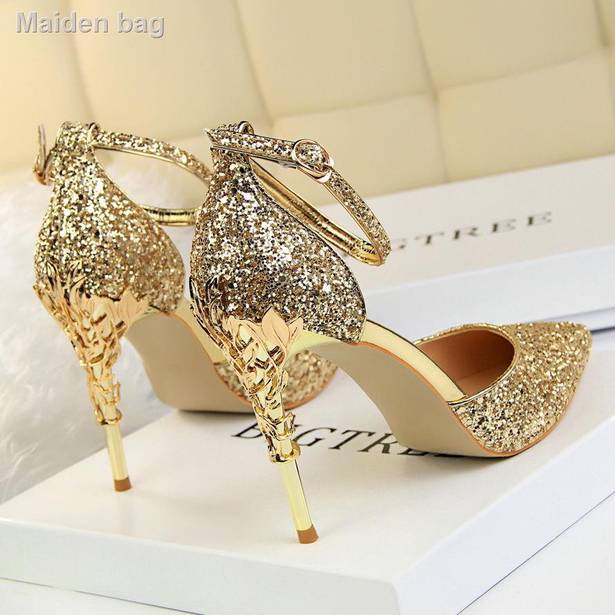 silver designer heels