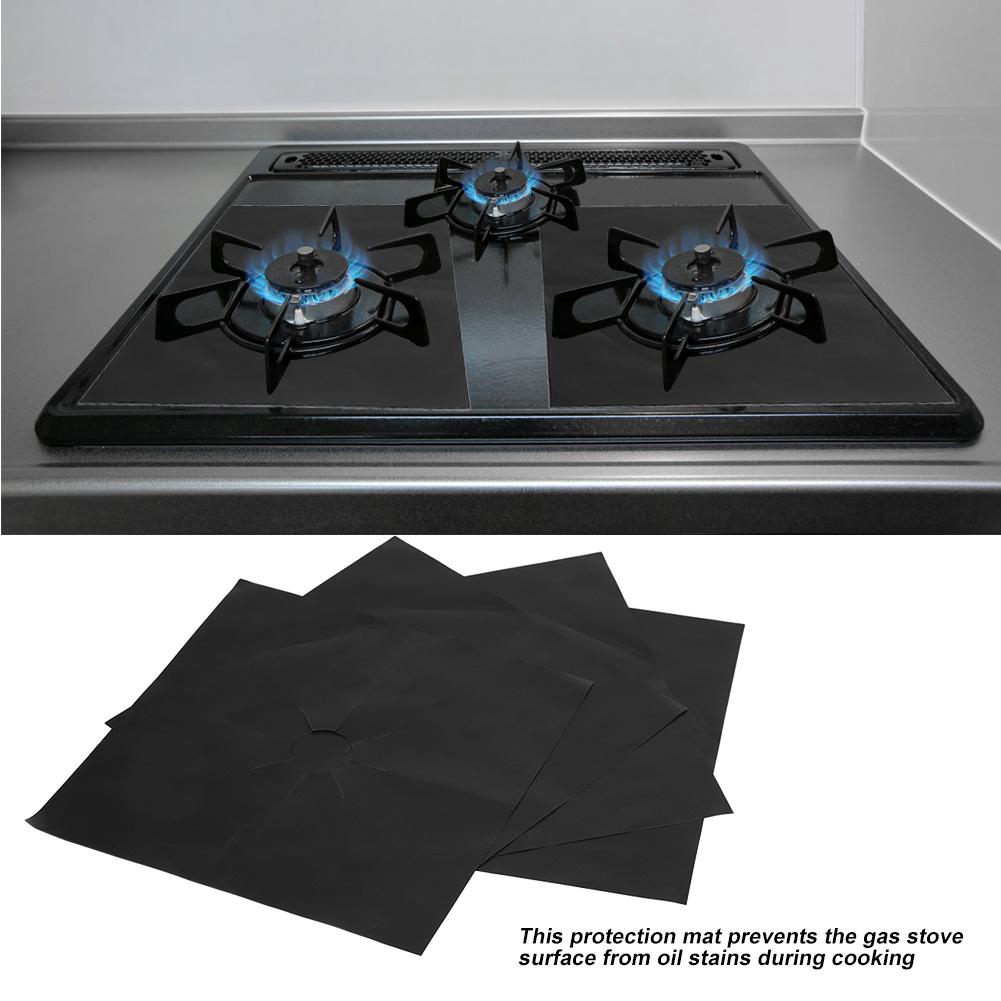 Zhenl4pcs Range Stove Burner Covers Protector Non Stick Oil