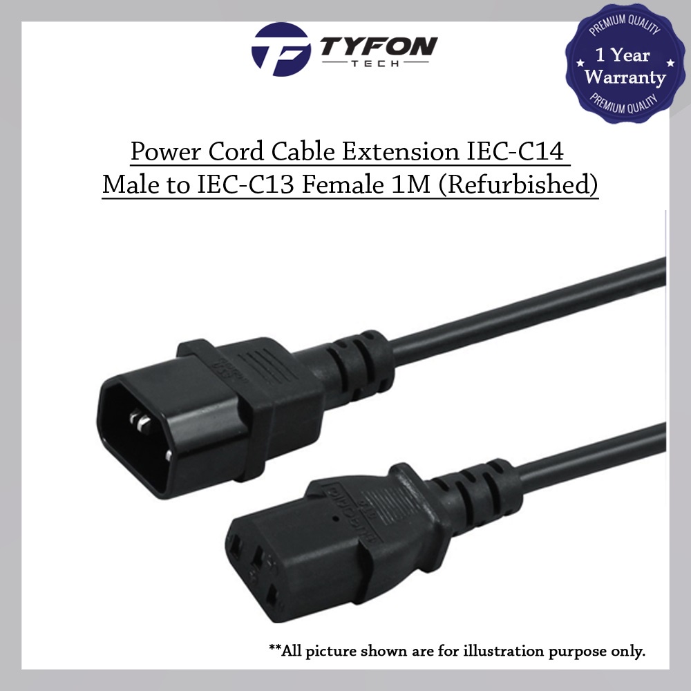 Manhattan Cable De Extensión De Corriente C13 A C14, 1 M (352673