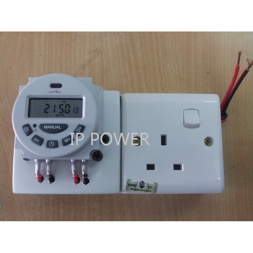 lamp timer with battery backup