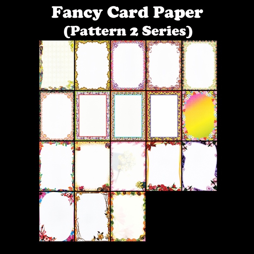 A4 Pattern 2 Color Fancy Card Paper / Kertas Folio Binding Cover