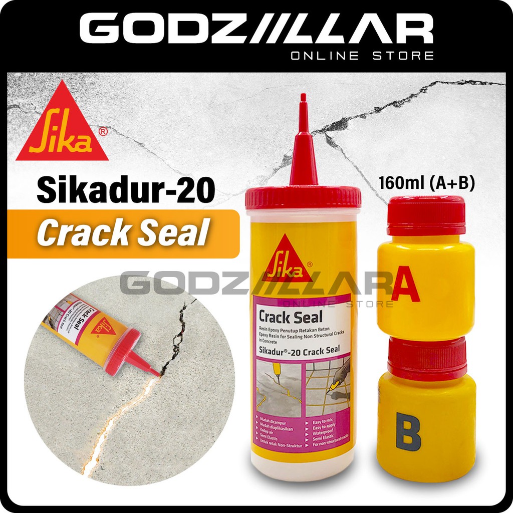 SIKA Sikadur 20 Crack Seal 160ml (A+B) Epoxy Resin L Repair & Seal ...