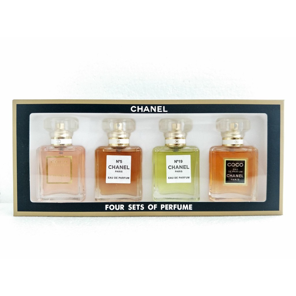 Chanel Perfume (4 In 1) Variety Gift Set Miniature Chanel Perfume Eau De  10ml