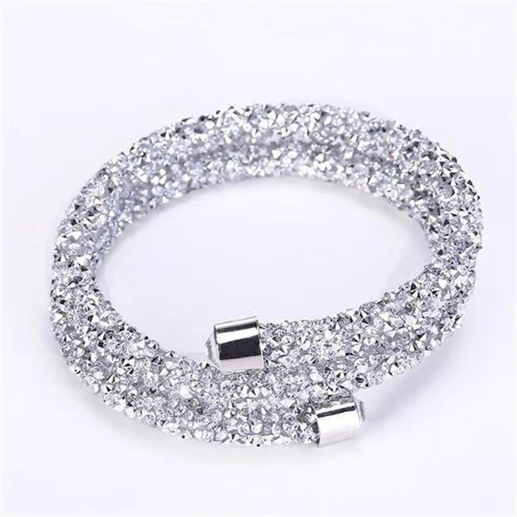 New Korean Style Personalized Fashion Diamond Frosted Bracelet Cross-Border E-Commerce Hand-Made Bracelet Retractable