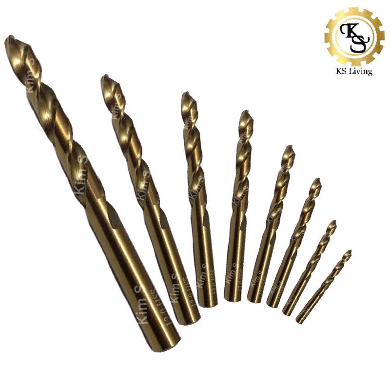 Kim.S High Qulity HSS Twist Jobber Drill Bit Titanium Coated Drilling ...