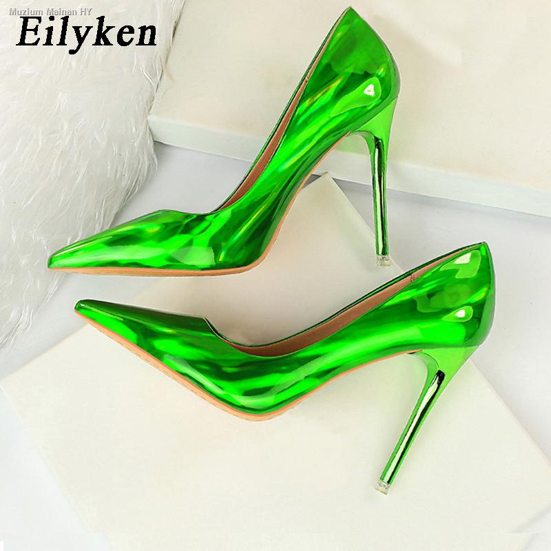 lime green shoes heels