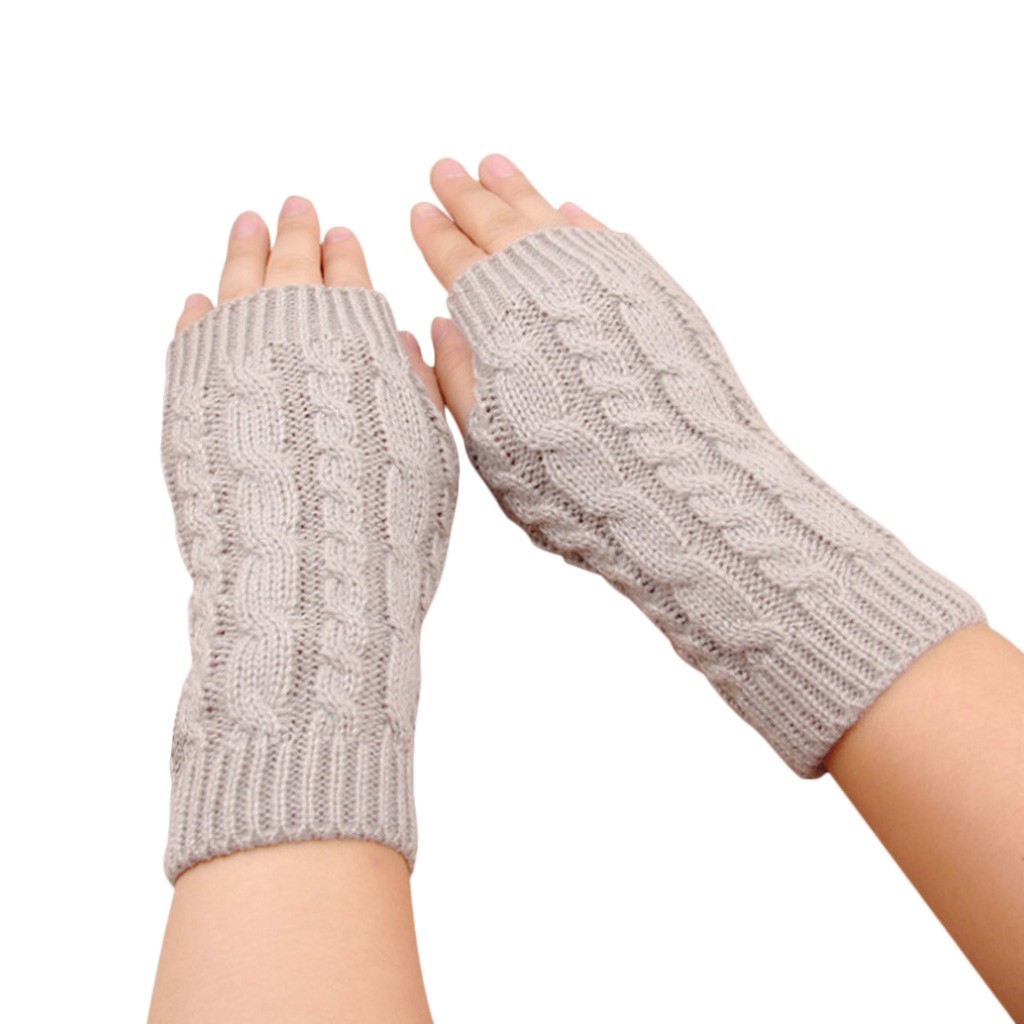 winter gloves with finger holes