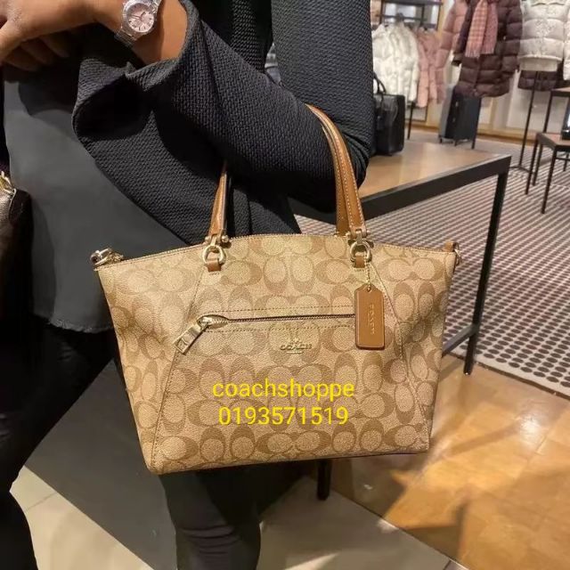 prairie satchel in signature canvas