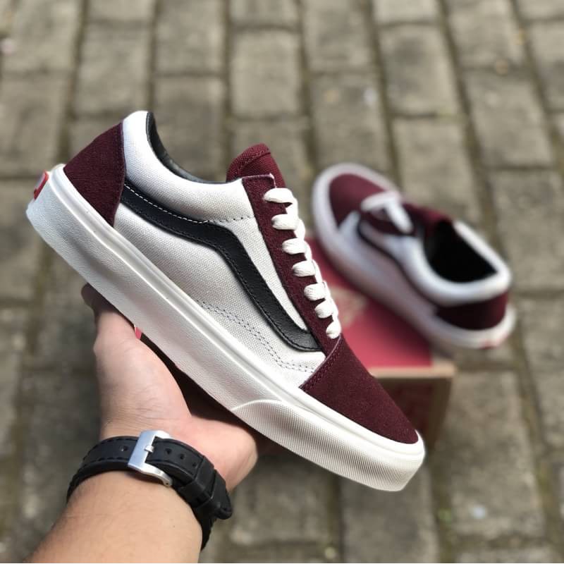 maroon vans shoes