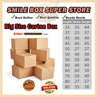 Carton Box Packaging Box Packing Box Paper Boxes Kotak | Shopee Malaysia