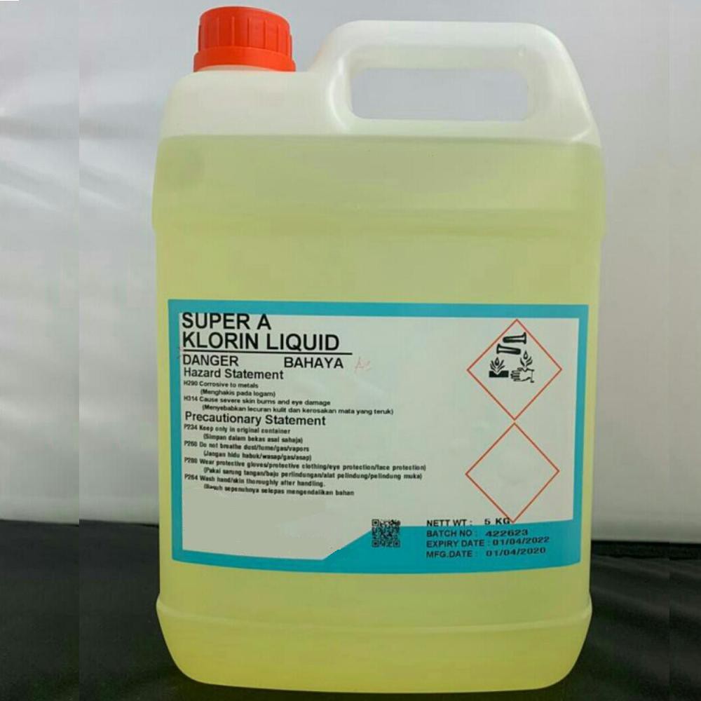 Super A Klorin Liquid 5L (Outdoor Disinfectant) Shopee Malaysia