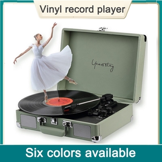 High-end Portable Luggage Gramophone Vinyl Record Player Bluetooth 5.0 Turntable 33 45 78RPM Gramophone Retro Record Player