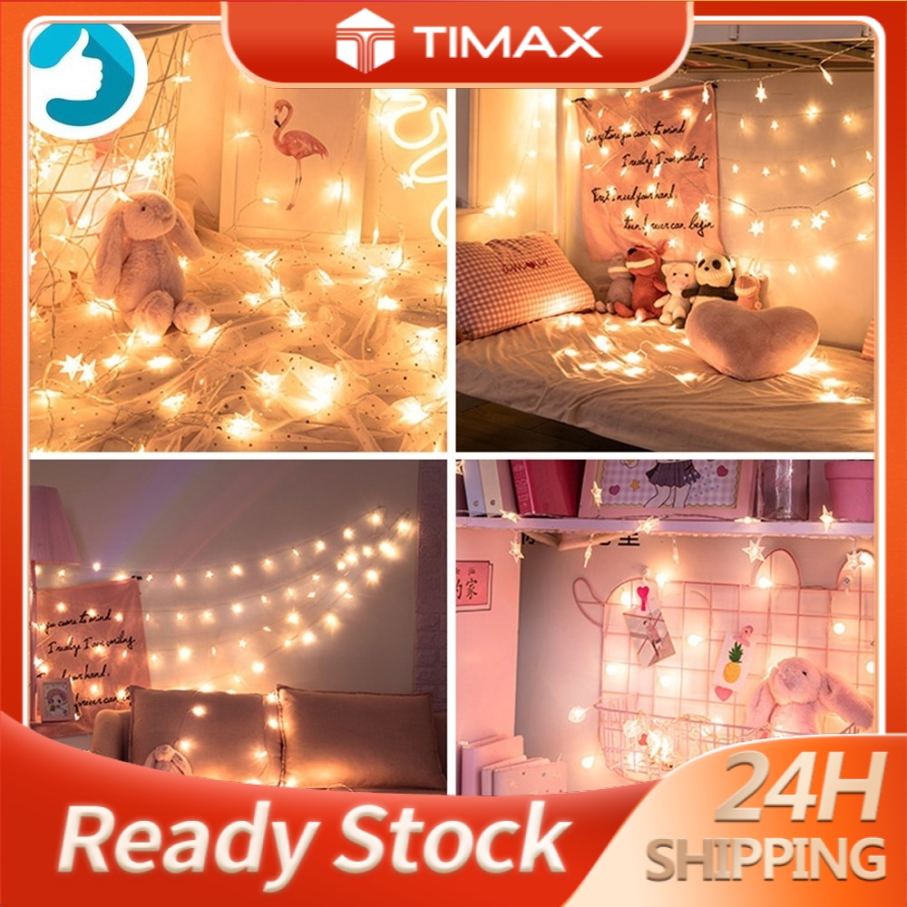 RAYA Led Light Decoration Led Lamp Home Decor decoration led light lamp 2M 3M LED Yellow Colorful Ball Star Fairy Light