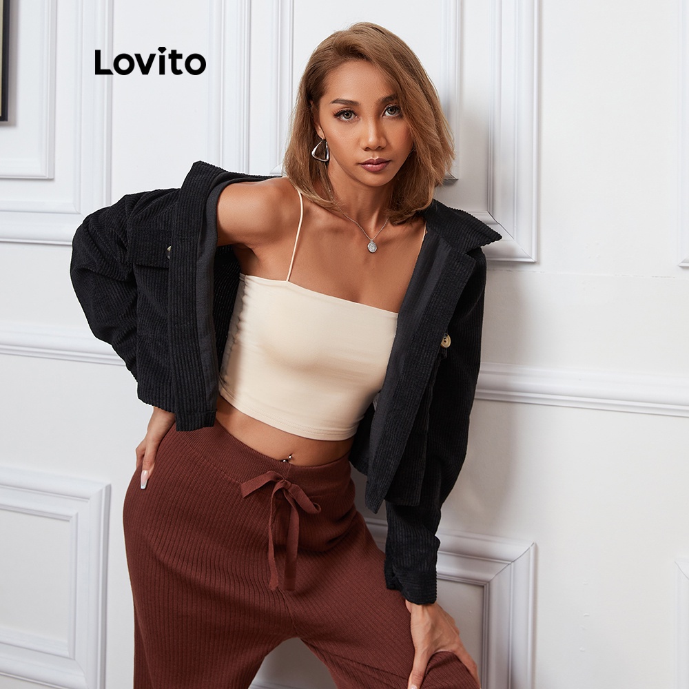 Premium Have Lovito Casual Plain Pocket Basic Jackets L08139 (Black) Jaket Kasual Polos Dengan Saku Dasar (Hitam) Rel... - Image 4