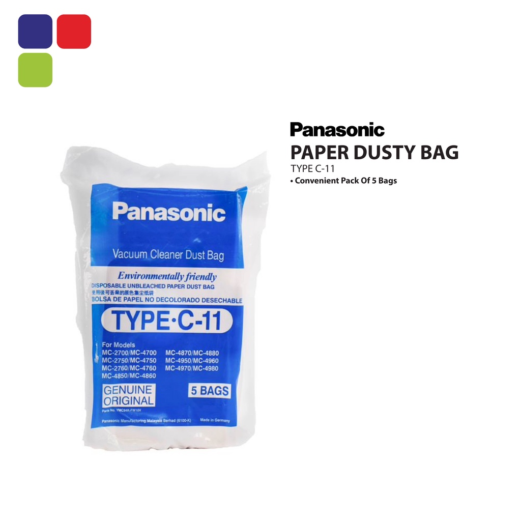 NEW Vacuum Cleaner Dust Bags for Panasonic Models in Drop Down Bar 5-20 bags 