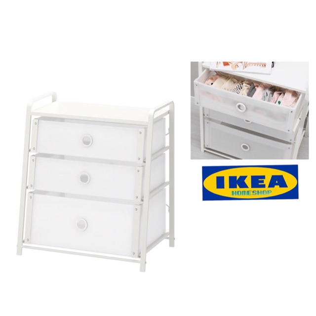 Ikea Lote Drawer Laci Baju Serbaguna Shopee Malaysia
