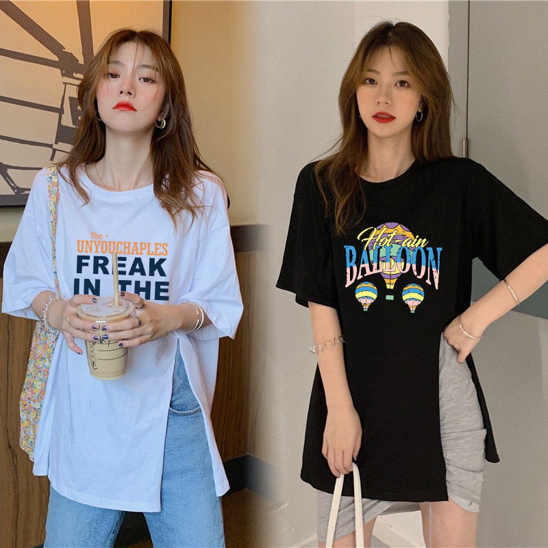 summer new fashion loose t shirt korean style oversized shirt women clothes tops baju lengan pendek perempuan寬松t恤韓版上衣女新款